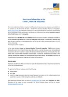 Short-term Fellowships at CASFI