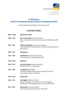 Agenda 3rd CASFI Workshop