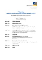 Agenda 4th CASFI Workshop